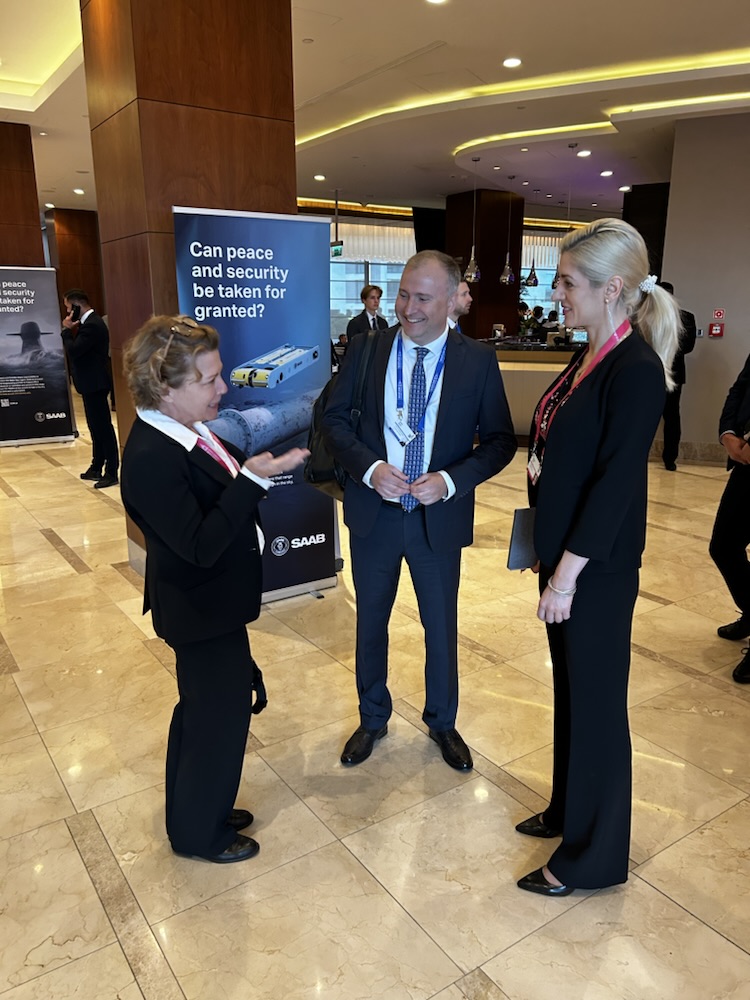 Conversation at a conference